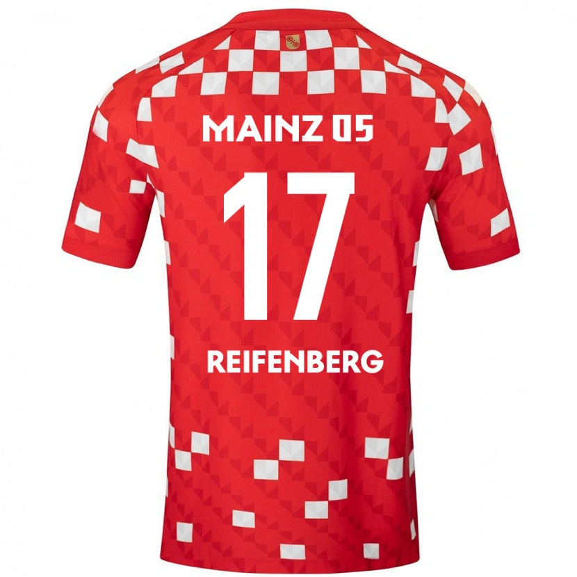 Danxen Kobiety Michelle Reifenberg #17 Biały Czerwony Domowa Koszulka 2024/25 Koszulki Klubowe
