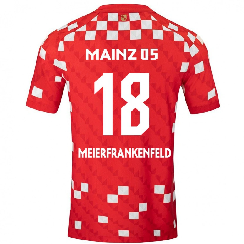 Danxen Kobiety Jana Meierfrankenfeld #18 Biały Czerwony Domowa Koszulka 2024/25 Koszulki Klubowe