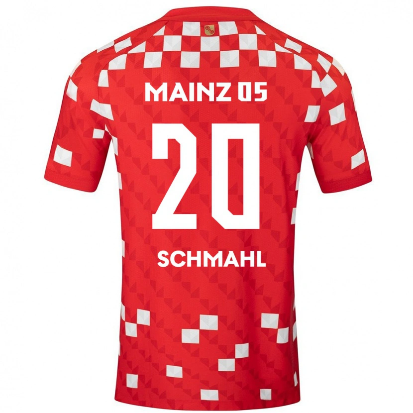 Danxen Kobiety Laura Schmahl #20 Biały Czerwony Domowa Koszulka 2024/25 Koszulki Klubowe