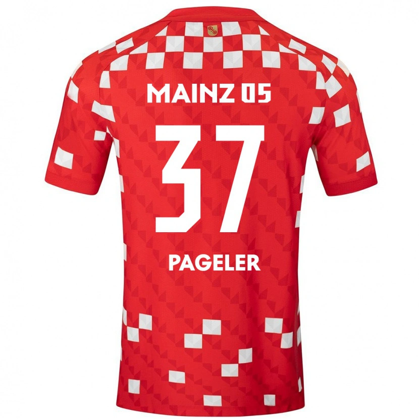 Danxen Kobiety Maja Pageler #37 Biały Czerwony Domowa Koszulka 2024/25 Koszulki Klubowe