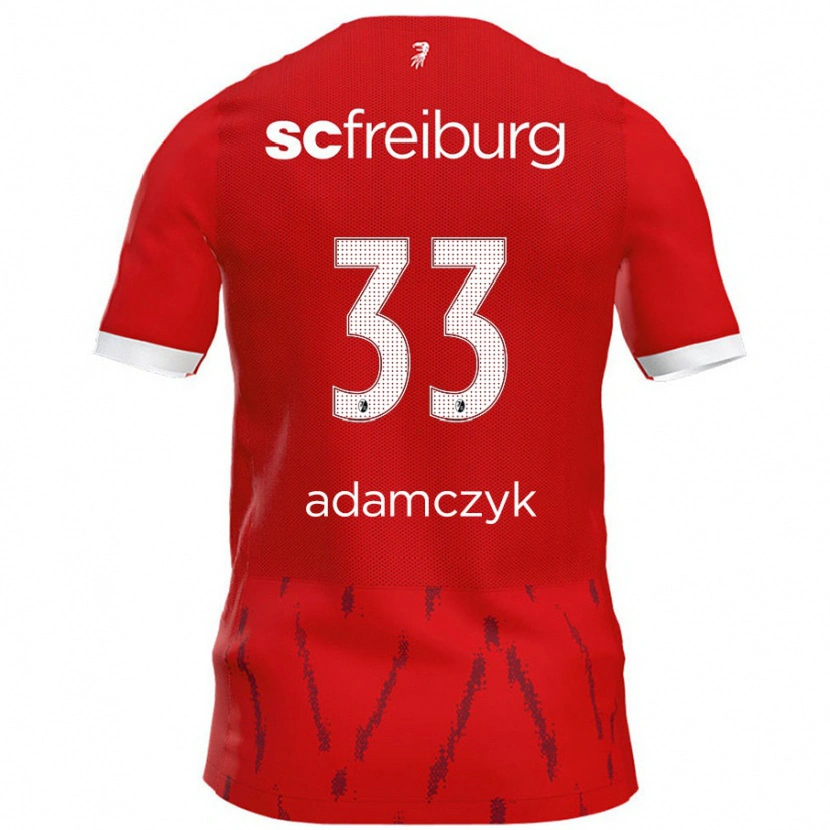 Danxen Kobiety Rebecca Adamczyk #33 Czerwony Domowa Koszulka 2024/25 Koszulki Klubowe