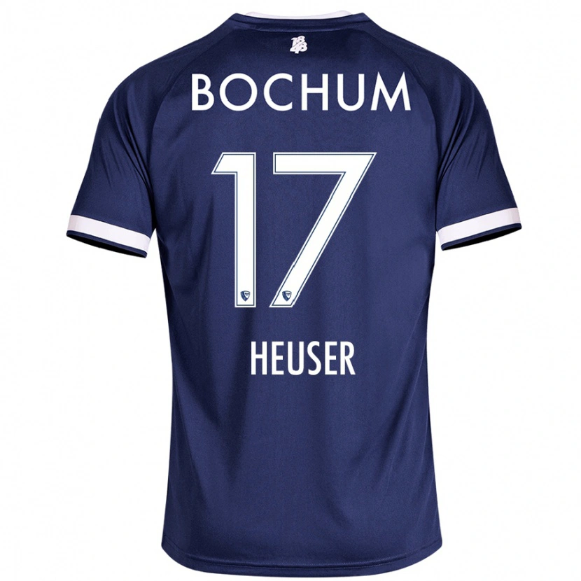 Danxen Kobiety Ben Heuser #17 Ciemnoniebieski Domowa Koszulka 2024/25 Koszulki Klubowe