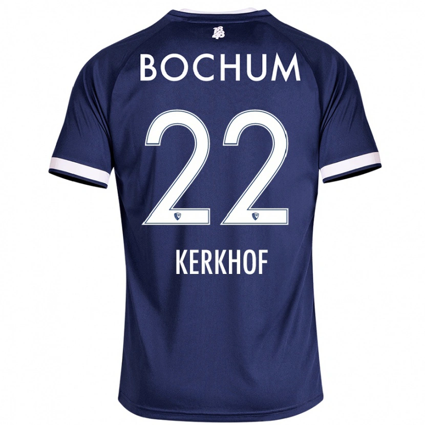 Danxen Kobiety Nina Kerkhof #22 Ciemnoniebieski Domowa Koszulka 2024/25 Koszulki Klubowe