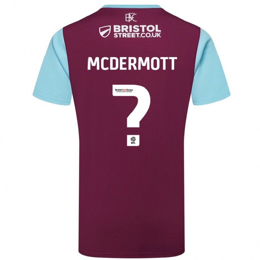 Danxen Kobiety Tommy Mcdermott #0 Burgundowy Błękitny Niebo Domowa Koszulka 2024/25 Koszulki Klubowe