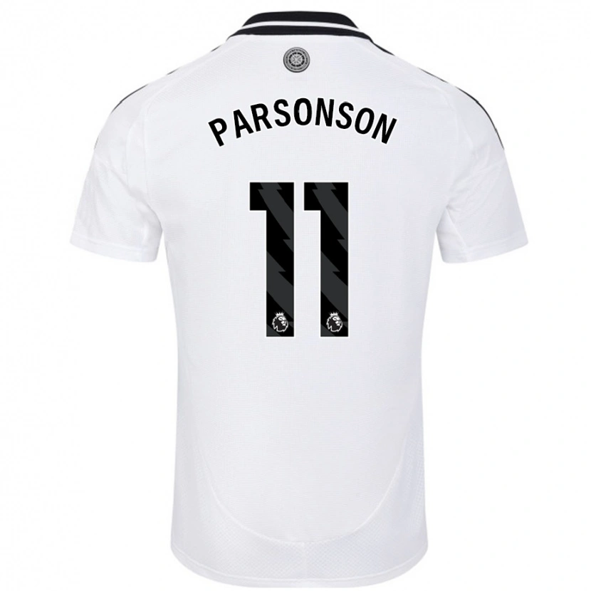 Danxen Kobiety Madi Parsonson #11 Biały Domowa Koszulka 2024/25 Koszulki Klubowe