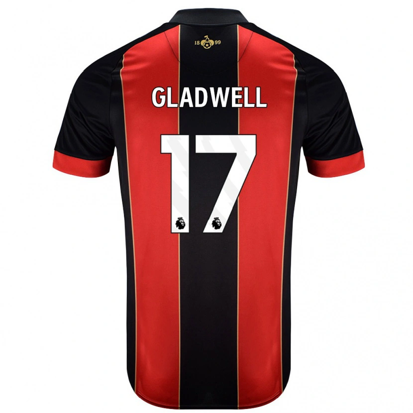 Danxen Kobiety Molly Gladwell #17 Czerwony Czarny Domowa Koszulka 2024/25 Koszulki Klubowe