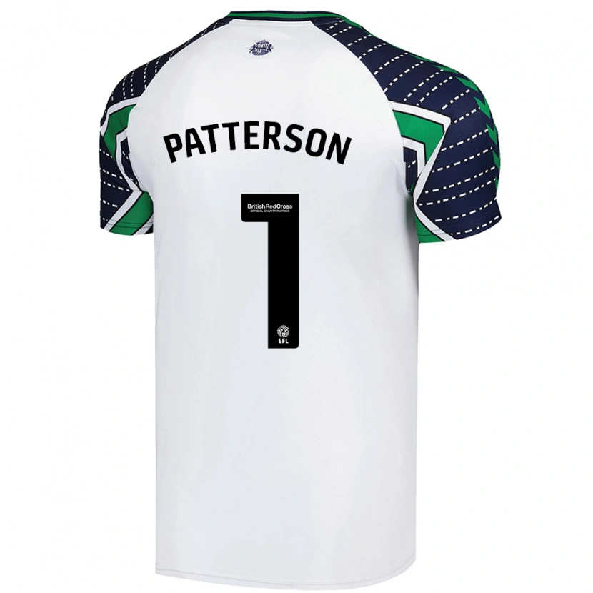 Danxen Kobiety Anthony Patterson #1 Biały Wyjazdowa Koszulka 2024/25 Koszulki Klubowe