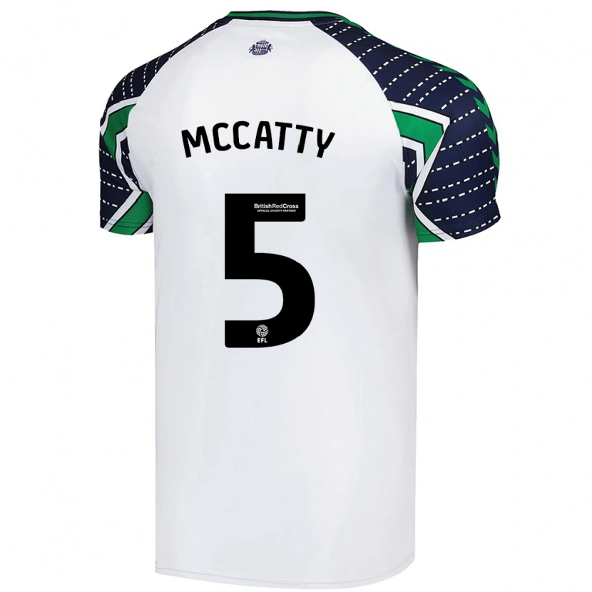 Danxen Kobiety Grace Mccatty #5 Biały Wyjazdowa Koszulka 2024/25 Koszulki Klubowe