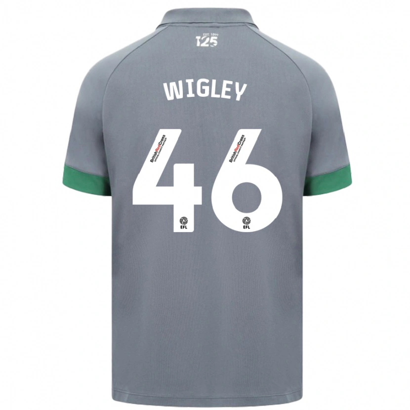 Danxen Kobiety Morgan Wigley #46 Ciemnoszary Wyjazdowa Koszulka 2024/25 Koszulki Klubowe