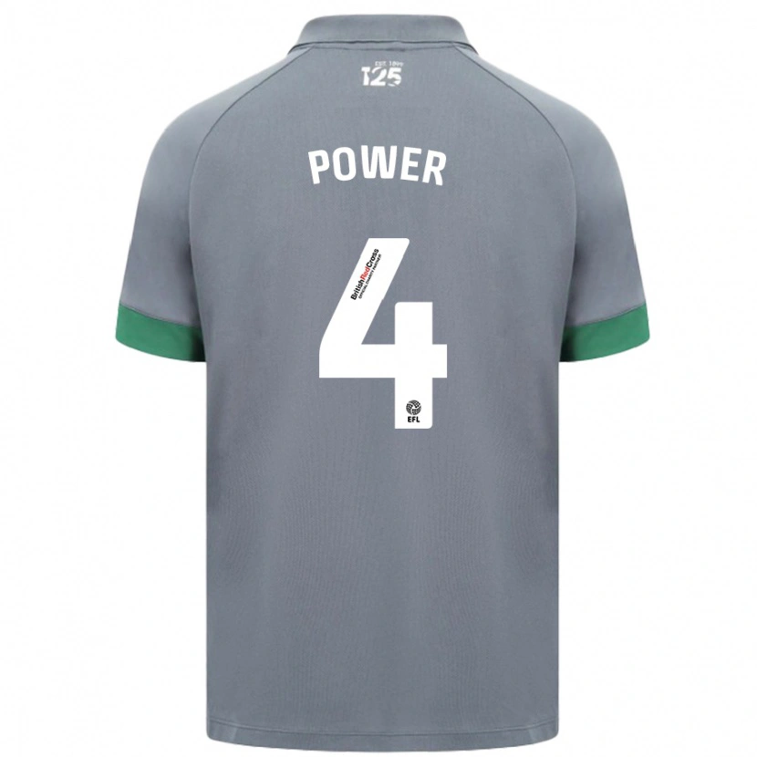Danxen Kobiety Hannah Power #4 Ciemnoszary Wyjazdowa Koszulka 2024/25 Koszulki Klubowe