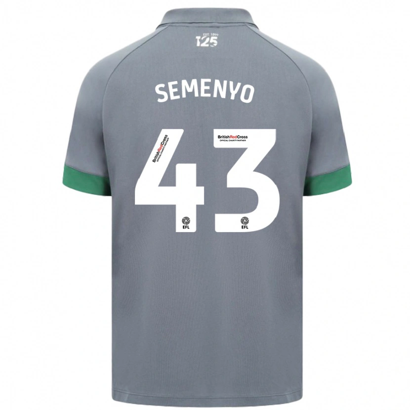 Danxen Kobiety Jai Semenyo #43 Ciemnoszary Wyjazdowa Koszulka 2024/25 Koszulki Klubowe