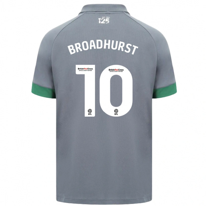 Danxen Kobiety Danielle Broadhurst #10 Ciemnoszary Wyjazdowa Koszulka 2024/25 Koszulki Klubowe