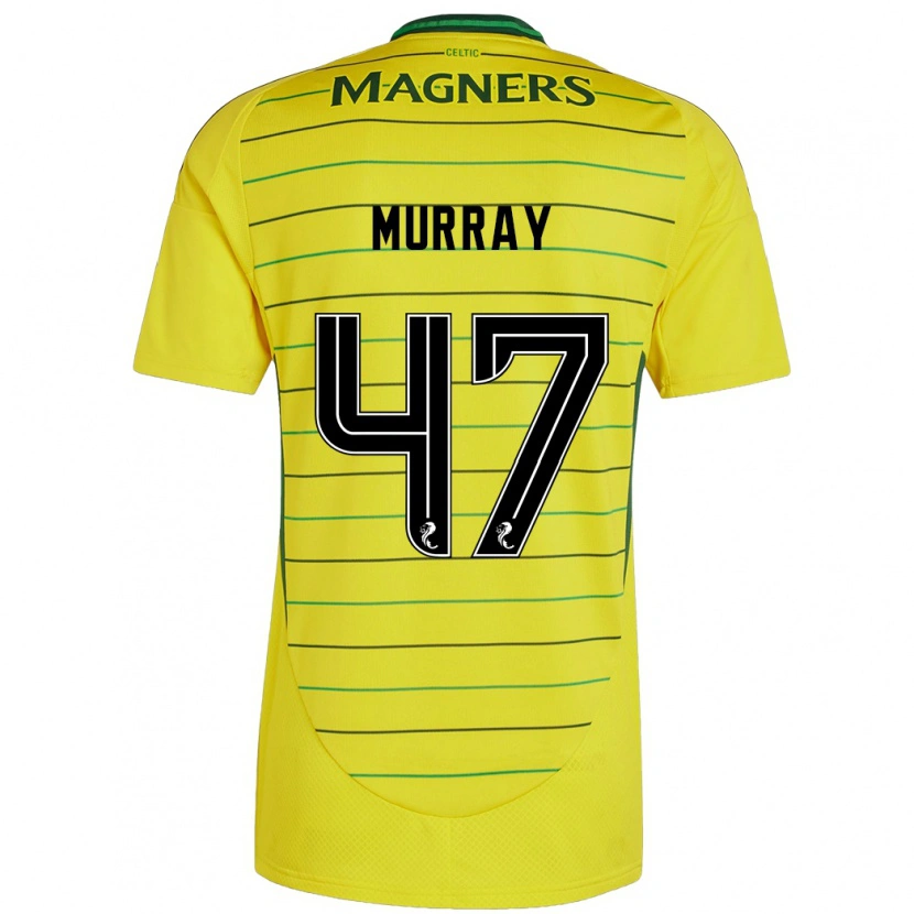 Danxen Kobiety Dane Murray #47 Żółty Wyjazdowa Koszulka 2024/25 Koszulki Klubowe