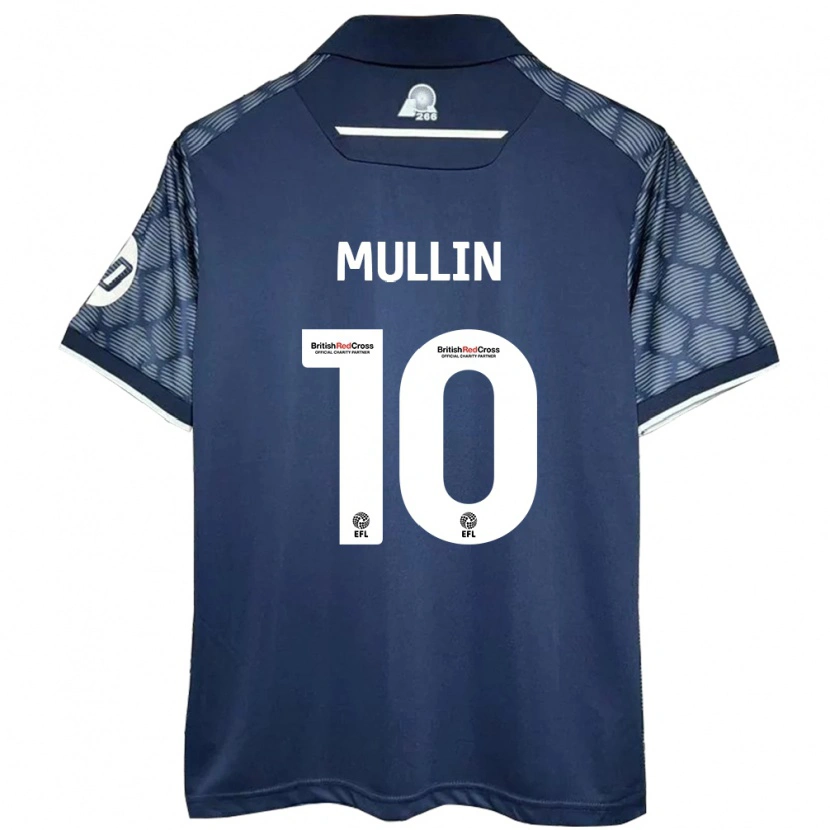 Danxen Kobiety Paul Mullin #10 Czarny Wyjazdowa Koszulka 2024/25 Koszulki Klubowe