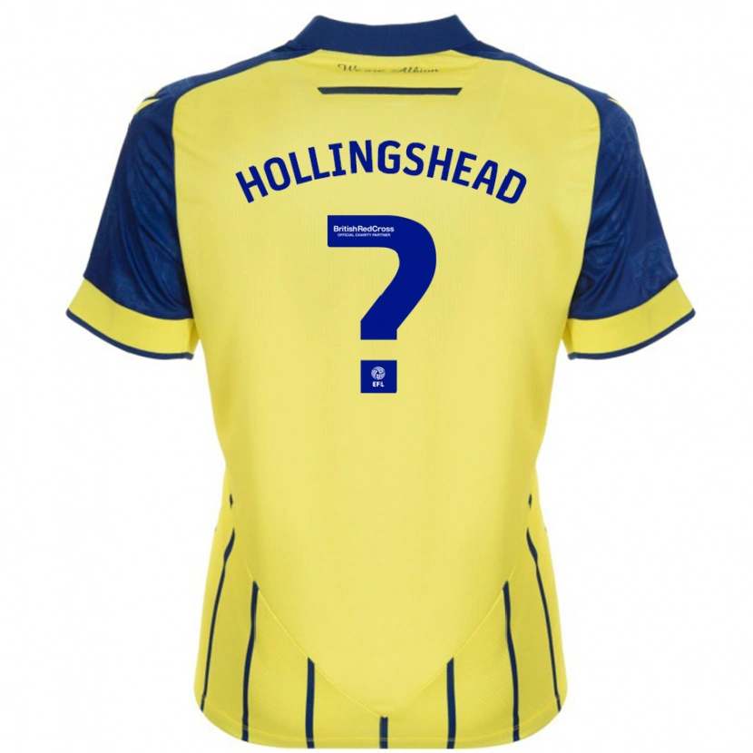 Danxen Kobiety Ronnie Hollingshead #0 Żółto-Niebieski Wyjazdowa Koszulka 2024/25 Koszulki Klubowe