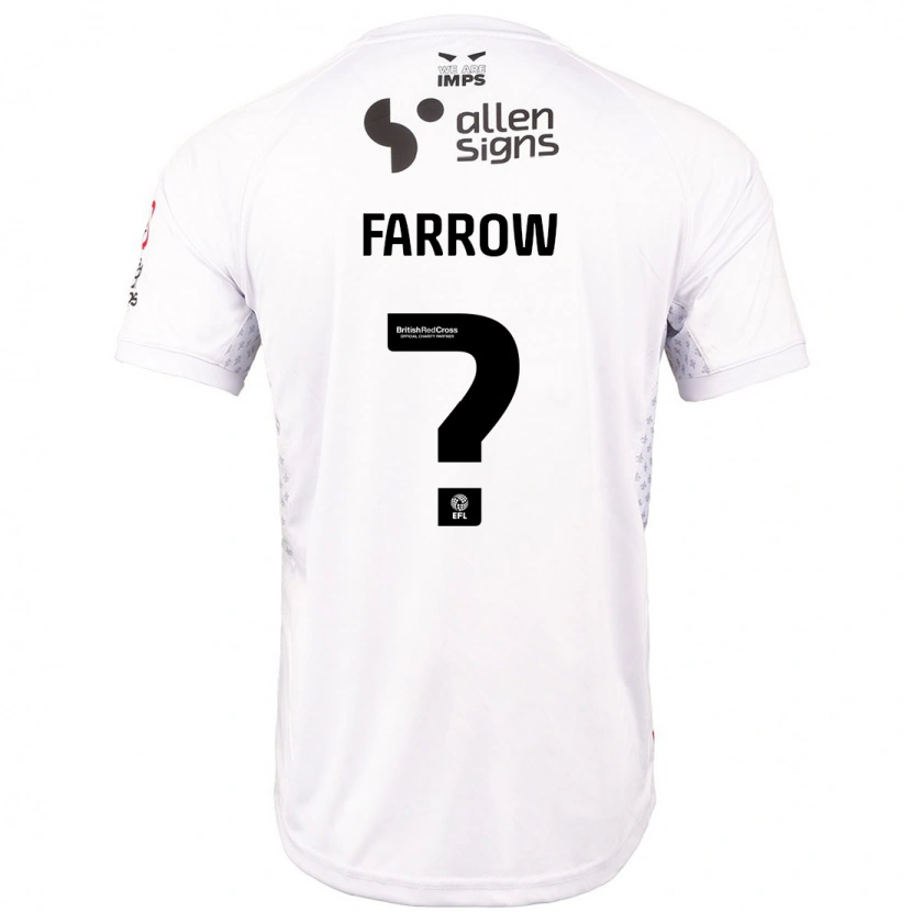 Danxen Kobiety Lucy Farrow #0 Czerwony Biały Wyjazdowa Koszulka 2024/25 Koszulki Klubowe
