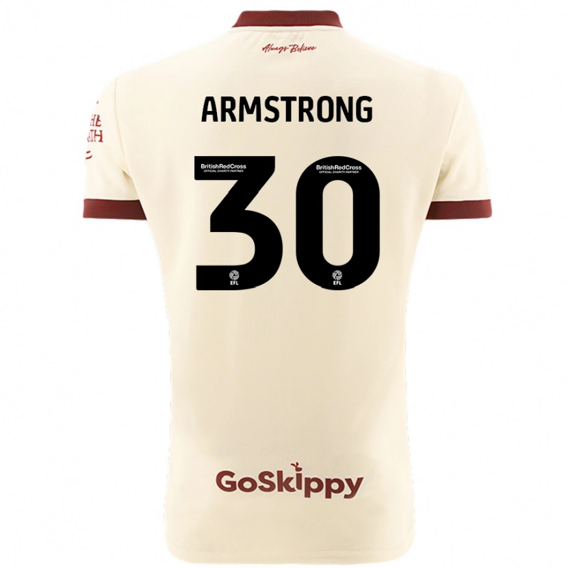 Danxen Kobiety Sinclair Armstrong #30 Kremowy Biały Wyjazdowa Koszulka 2024/25 Koszulki Klubowe