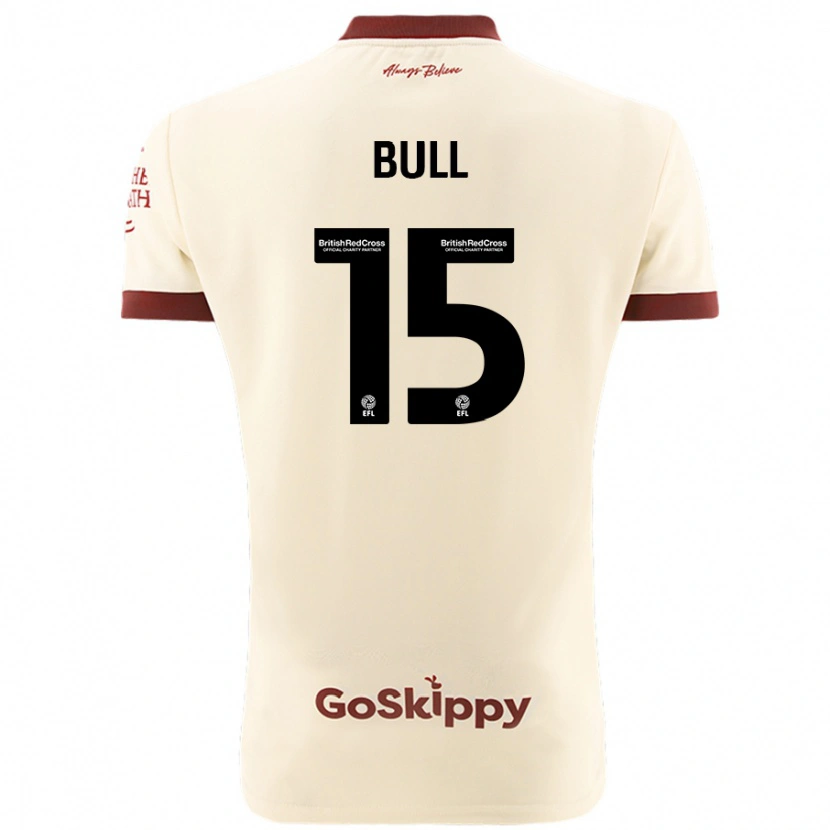 Danxen Kobiety Jasmine Bull #15 Kremowy Biały Wyjazdowa Koszulka 2024/25 Koszulki Klubowe