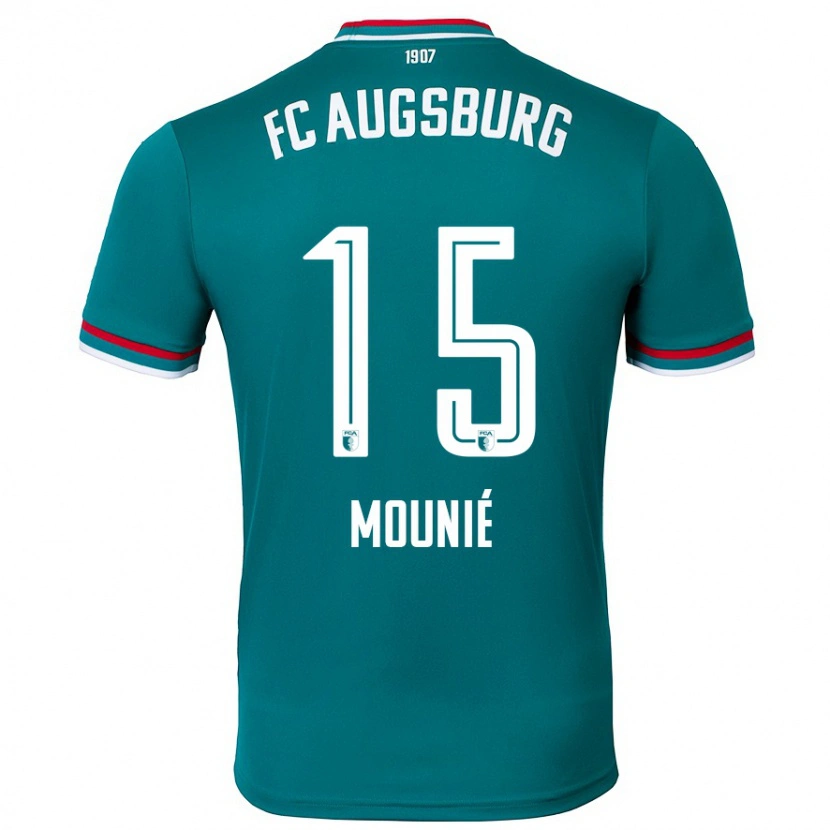 Danxen Kobiety Steve Mounié #15 Ciemnozielony Wyjazdowa Koszulka 2024/25 Koszulki Klubowe