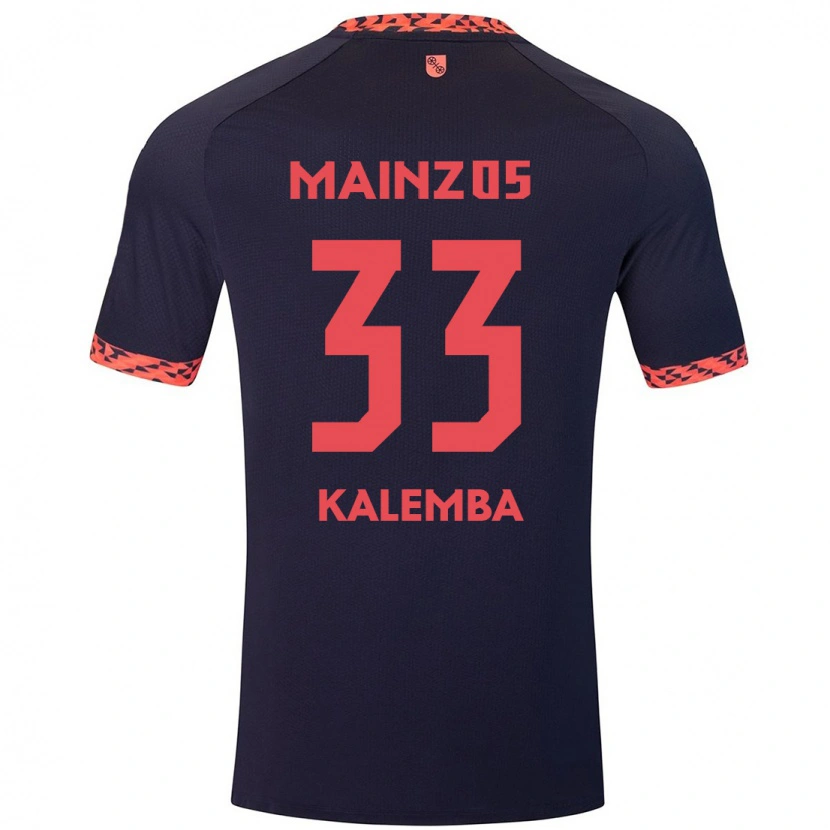 Danxen Kobiety Marcel Kalemba #33 Niebieski Koralowy Czerwony Wyjazdowa Koszulka 2024/25 Koszulki Klubowe