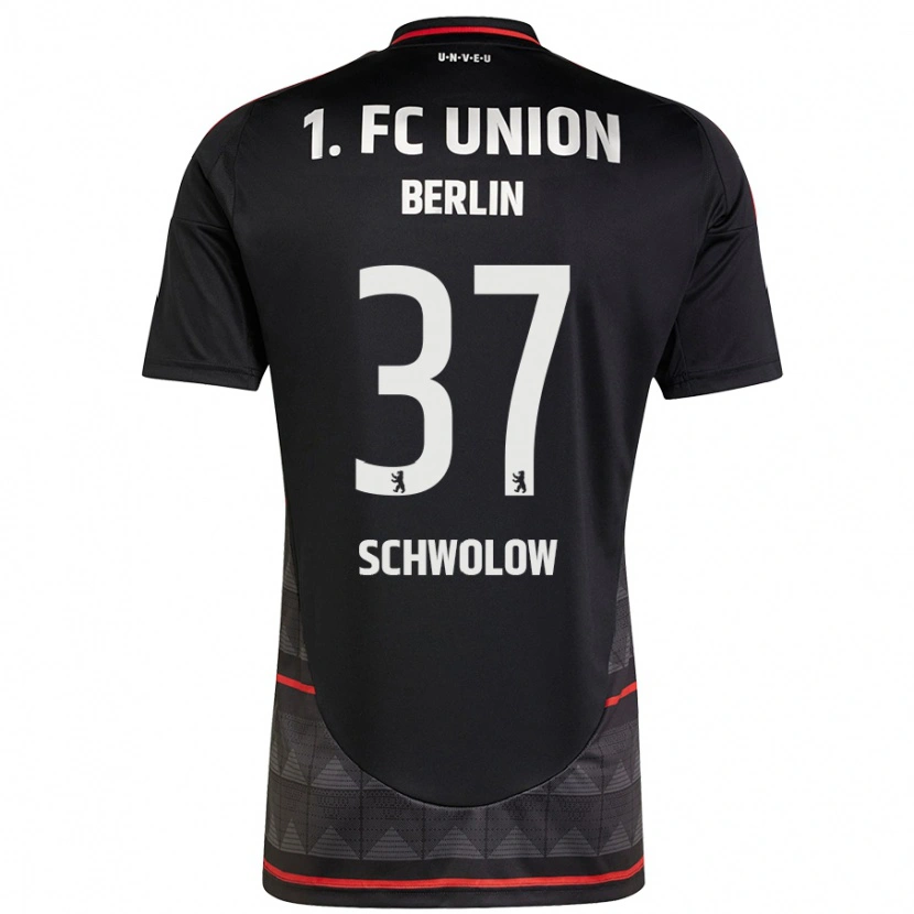Danxen Kobiety Alexander Schwolow #37 Czarny Wyjazdowa Koszulka 2024/25 Koszulki Klubowe