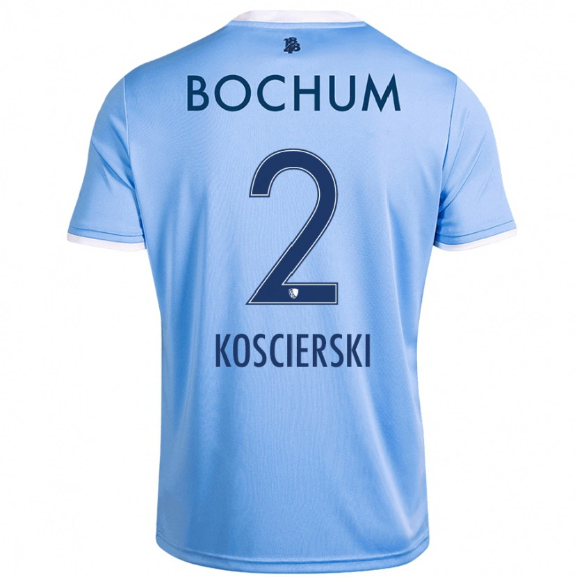 Danxen Kobiety Kacper Koscierski #2 Niebieski Niebo Wyjazdowa Koszulka 2024/25 Koszulki Klubowe