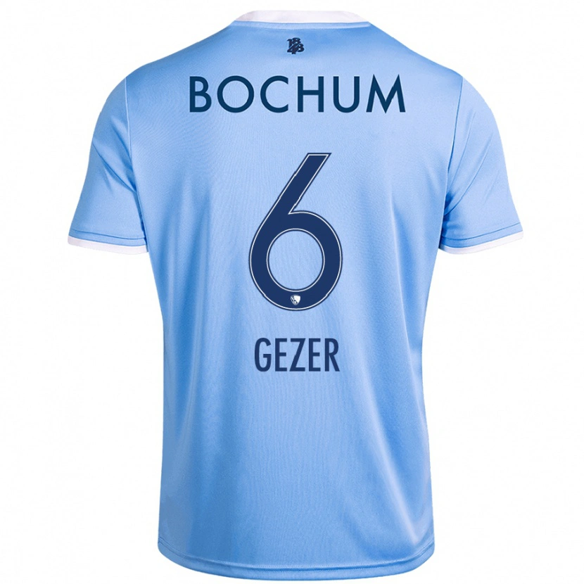Danxen Kobiety Joel Gezer #6 Niebieski Niebo Wyjazdowa Koszulka 2024/25 Koszulki Klubowe