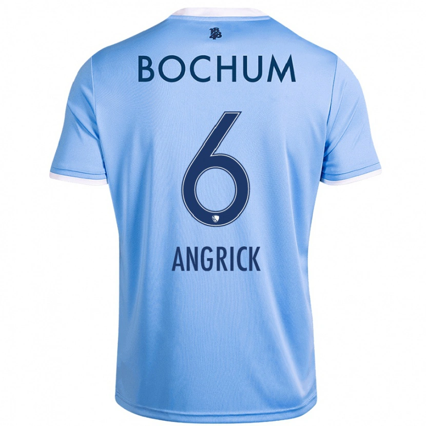 Danxen Kobiety Janine Angrick #6 Niebieski Niebo Wyjazdowa Koszulka 2024/25 Koszulki Klubowe