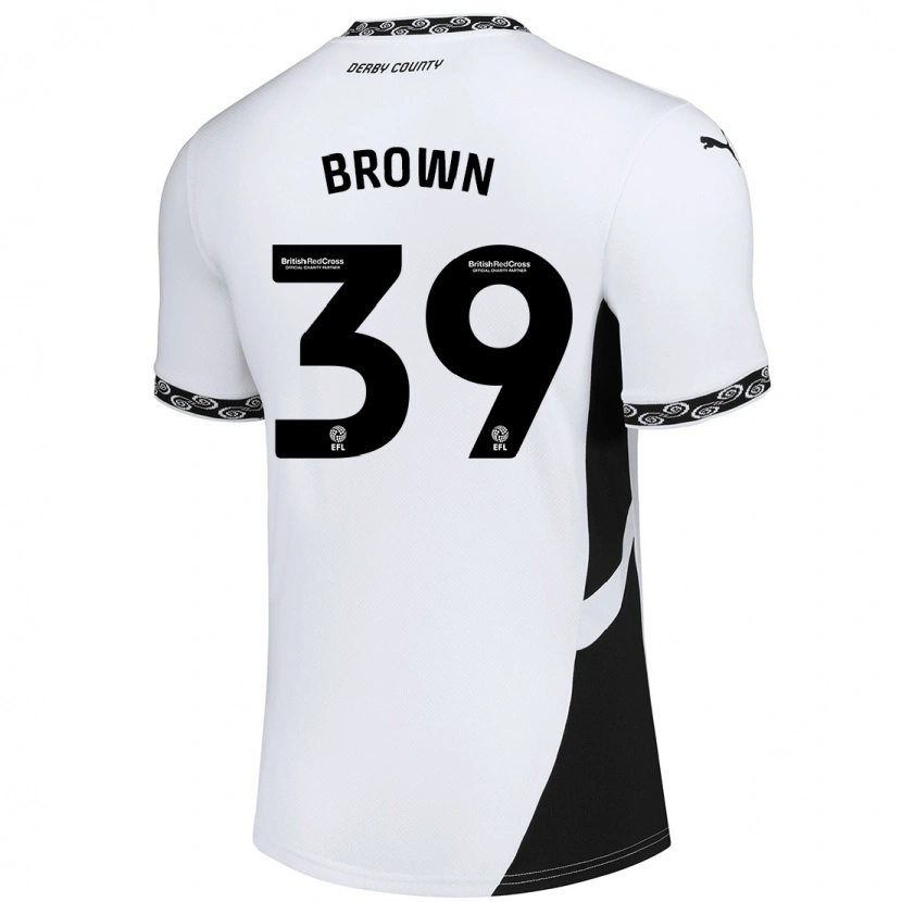 Danxen Dzieci Dajaune Brown #39 Biały Czarny Domowa Koszulka 2024/25 Koszulki Klubowe