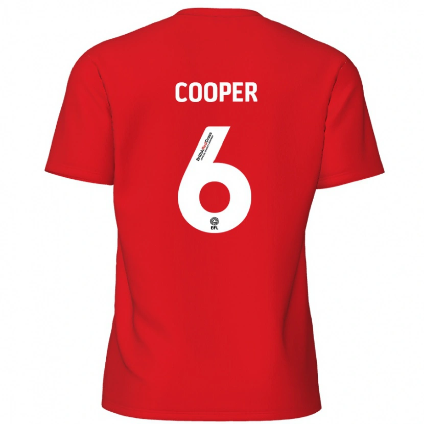 Danxen Dzieci Brandon Cooper #6 Czerwony Domowa Koszulka 2024/25 Koszulki Klubowe