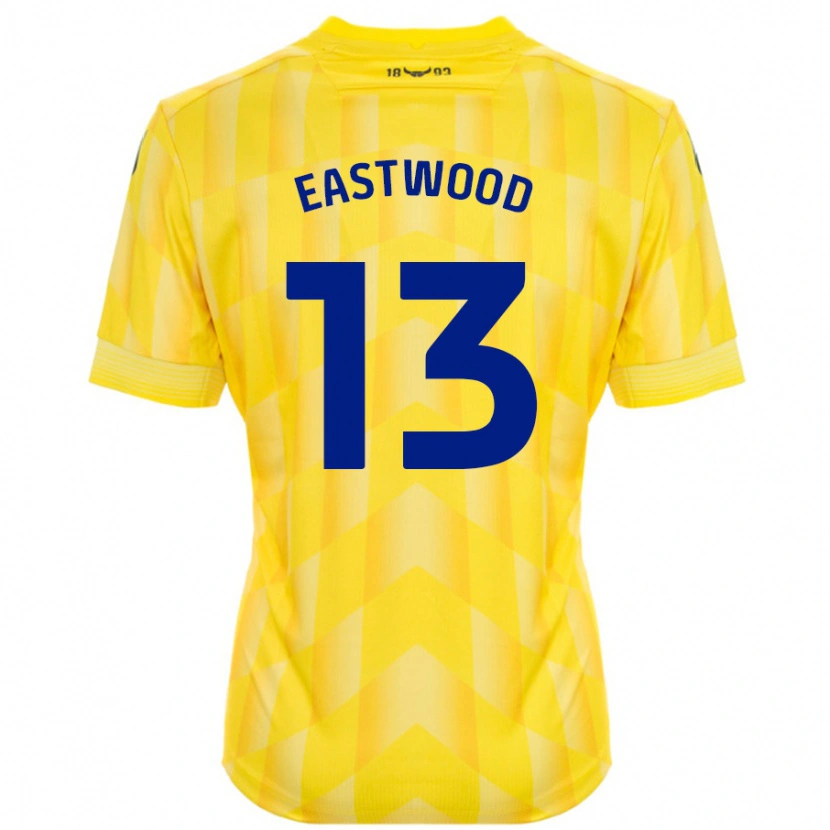 Danxen Dzieci Simon Eastwood #13 Żółty Domowa Koszulka 2024/25 Koszulki Klubowe