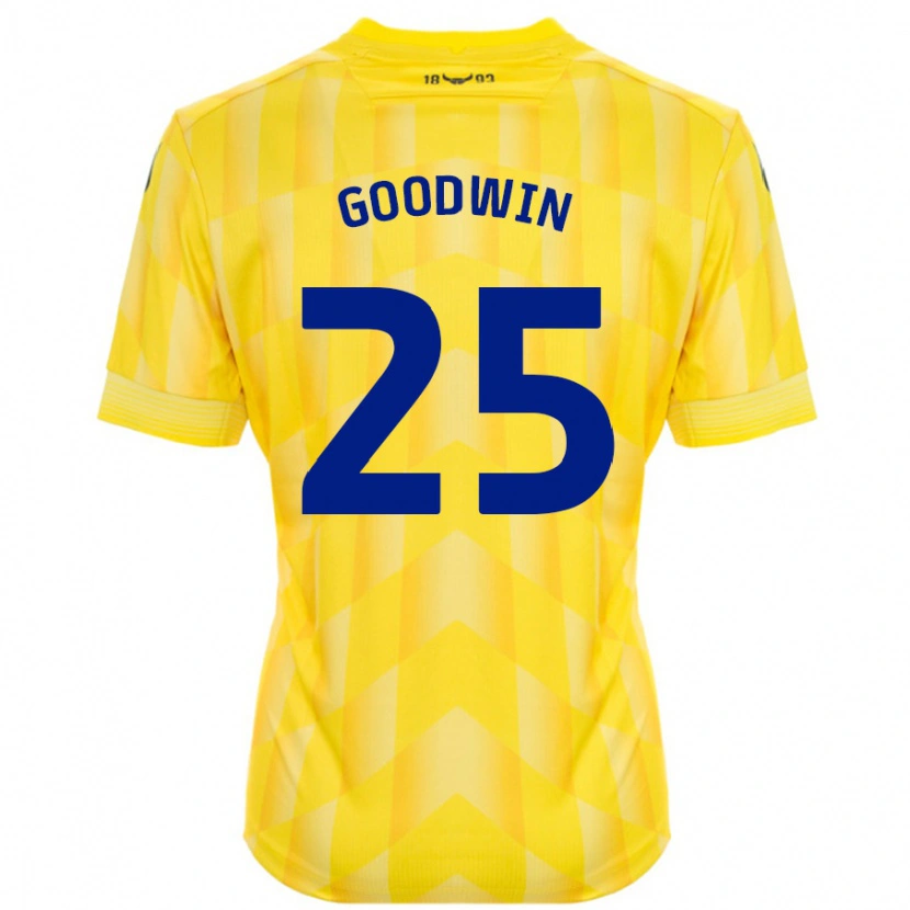 Danxen Dzieci Will Goodwin #25 Żółty Domowa Koszulka 2024/25 Koszulki Klubowe