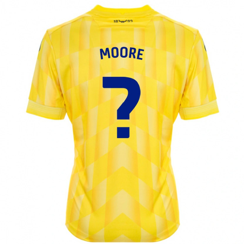 Danxen Dzieci Brogan Moore #0 Żółty Domowa Koszulka 2024/25 Koszulki Klubowe