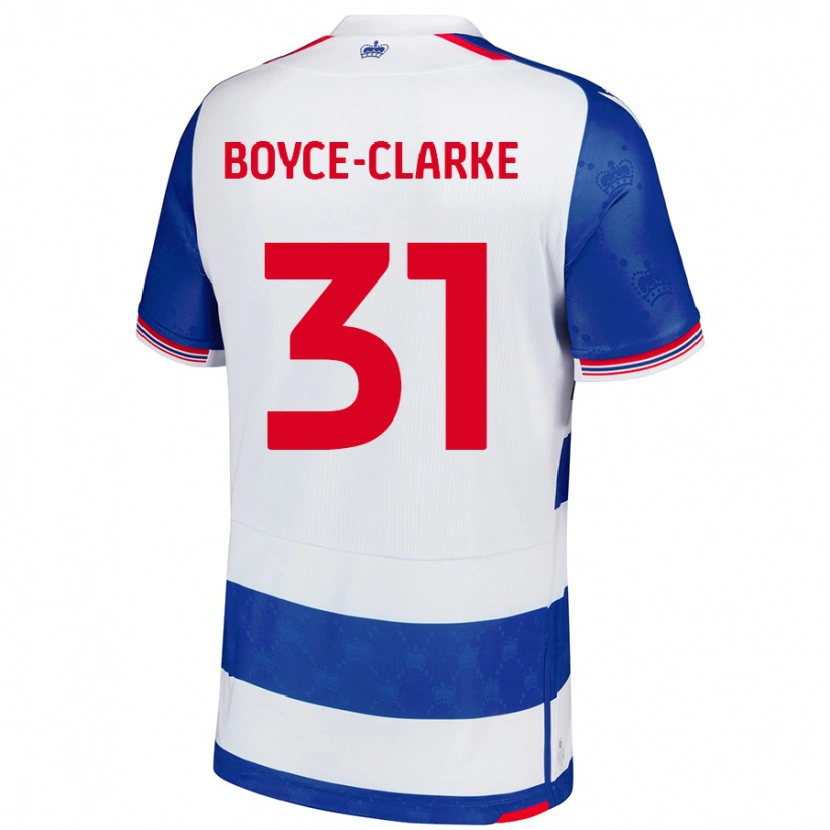 Danxen Dzieci Coniah Boyce-Clarke #31 Niebieski Biały Domowa Koszulka 2024/25 Koszulki Klubowe