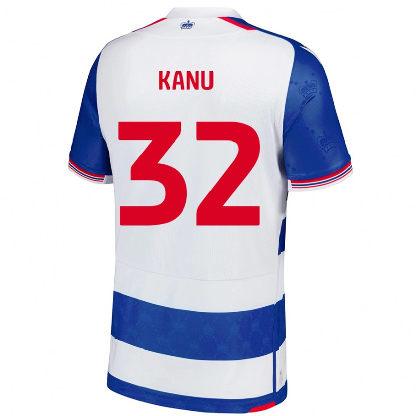 Danxen Dzieci Abraham Kanu #32 Niebieski Biały Domowa Koszulka 2024/25 Koszulki Klubowe