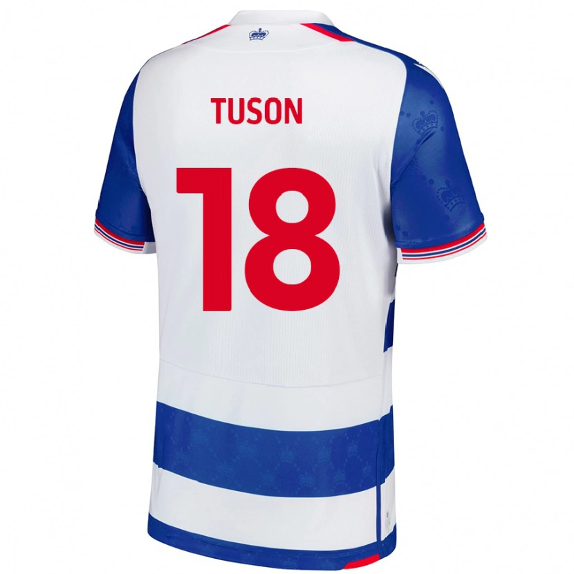 Danxen Dzieci Freya Meadows-Tuson #18 Niebieski Biały Domowa Koszulka 2024/25 Koszulki Klubowe