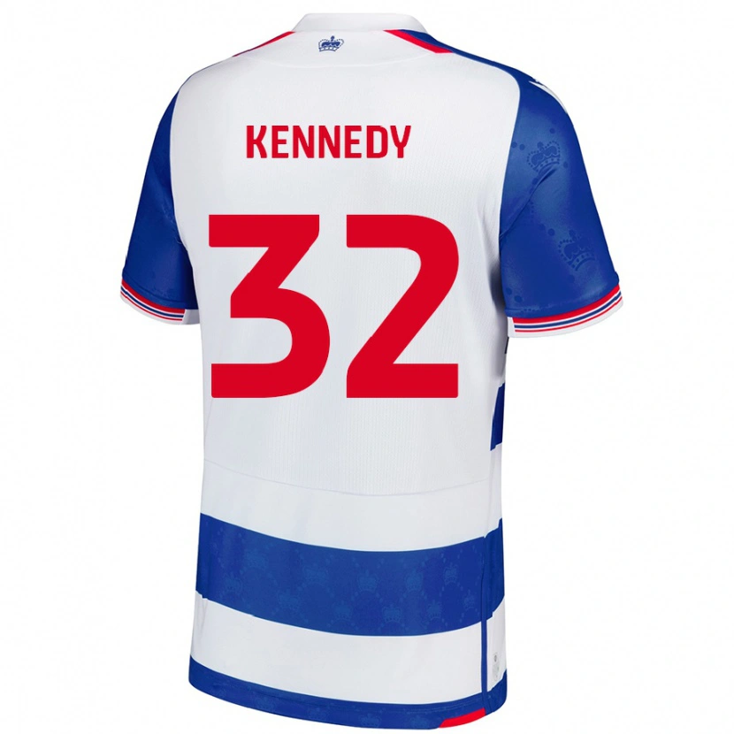 Danxen Dzieci Stevie Kennedy #32 Niebieski Biały Domowa Koszulka 2024/25 Koszulki Klubowe
