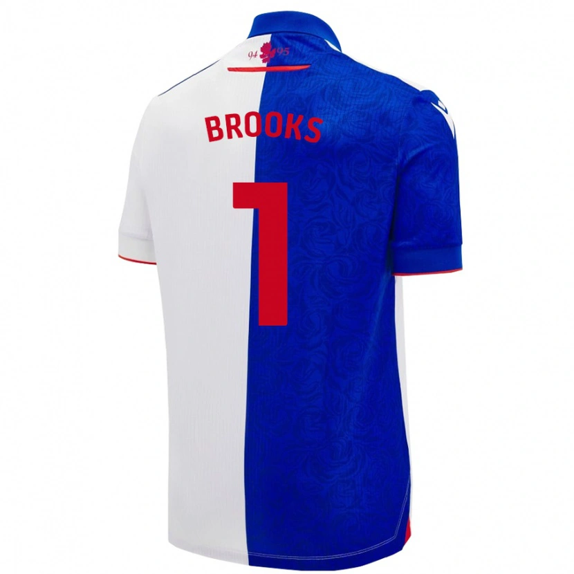 Danxen Dzieci Alexandra Brooks #1 Niebieski Biały Domowa Koszulka 2024/25 Koszulki Klubowe