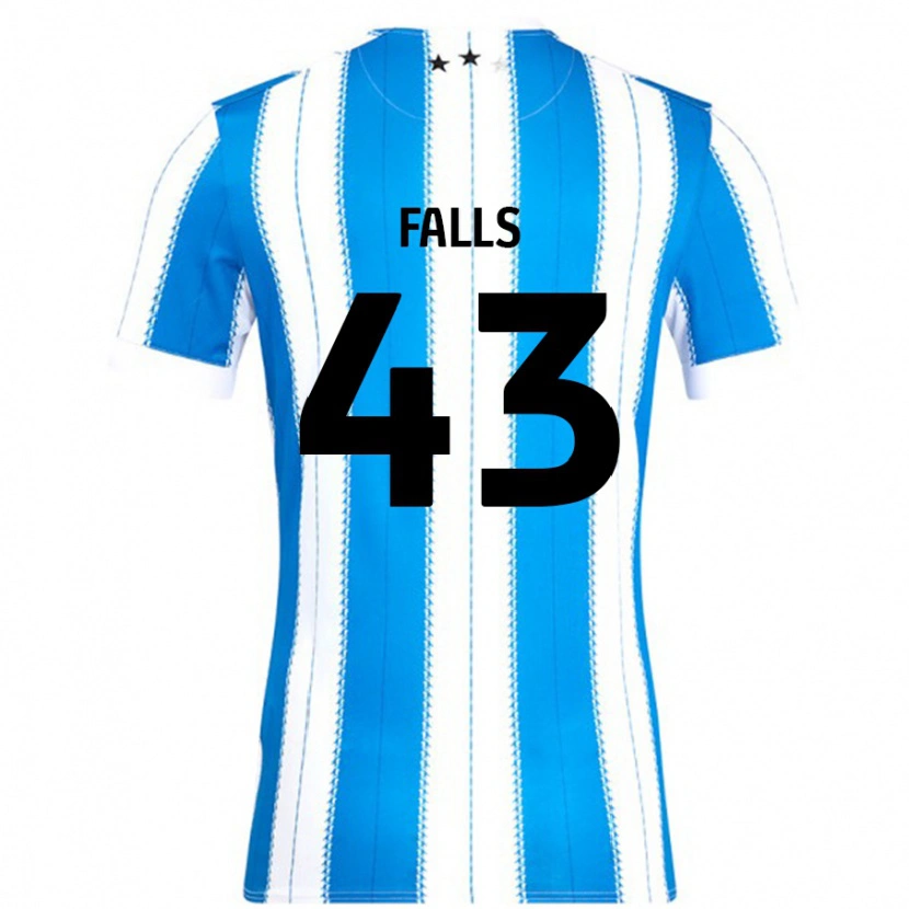 Danxen Dzieci Conor Falls #43 Niebieski Biały Domowa Koszulka 2024/25 Koszulki Klubowe