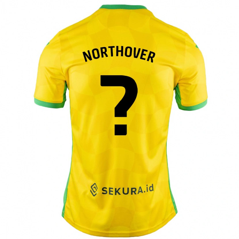 Danxen Dzieci Foden Northover #0 Żółty Zielony Domowa Koszulka 2024/25 Koszulki Klubowe