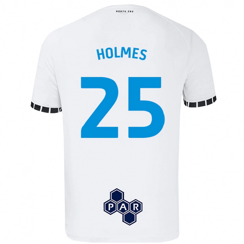 Danxen Dzieci Duane Holmes #25 Biały Domowa Koszulka 2024/25 Koszulki Klubowe