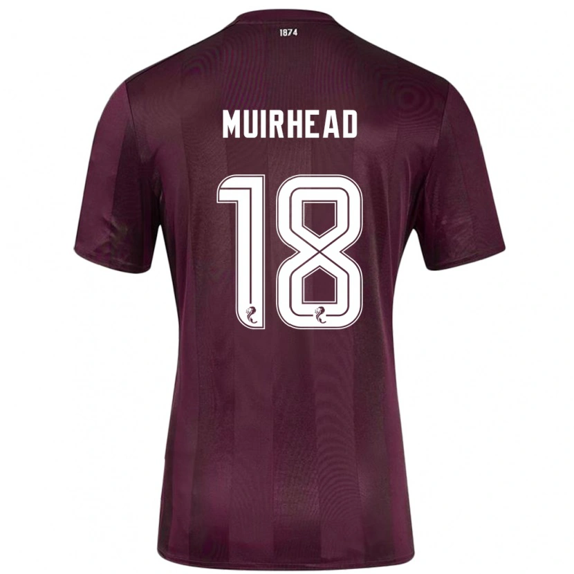 Danxen Dzieci Owen Muirhead #18 Burgundowy Domowa Koszulka 2024/25 Koszulki Klubowe