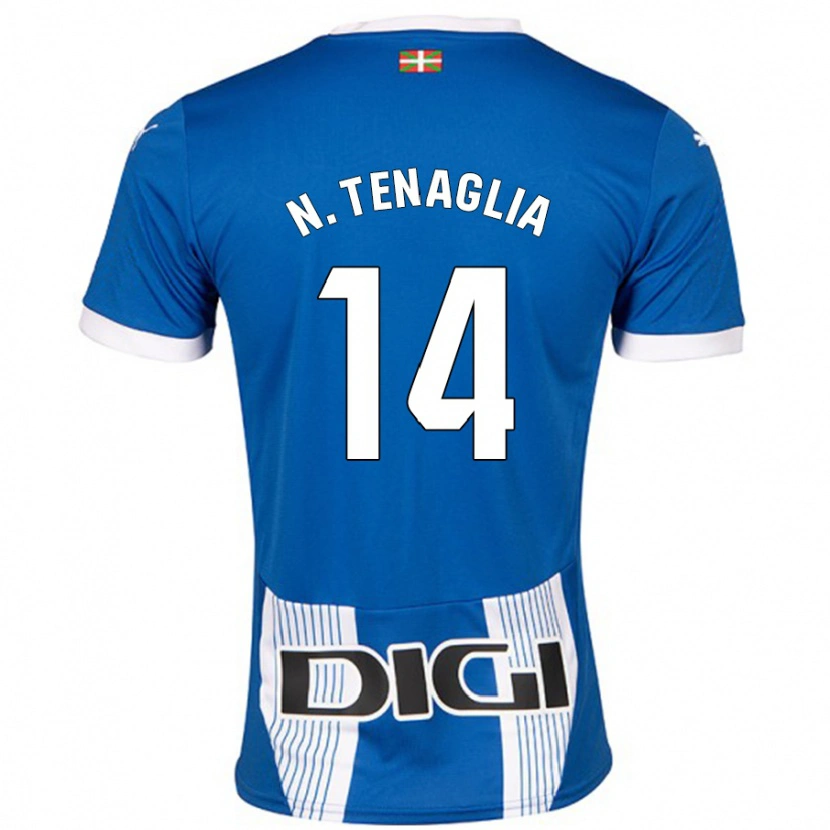 Danxen Dzieci Nahuel Tenaglia #14 Niebieski Domowa Koszulka 2024/25 Koszulki Klubowe