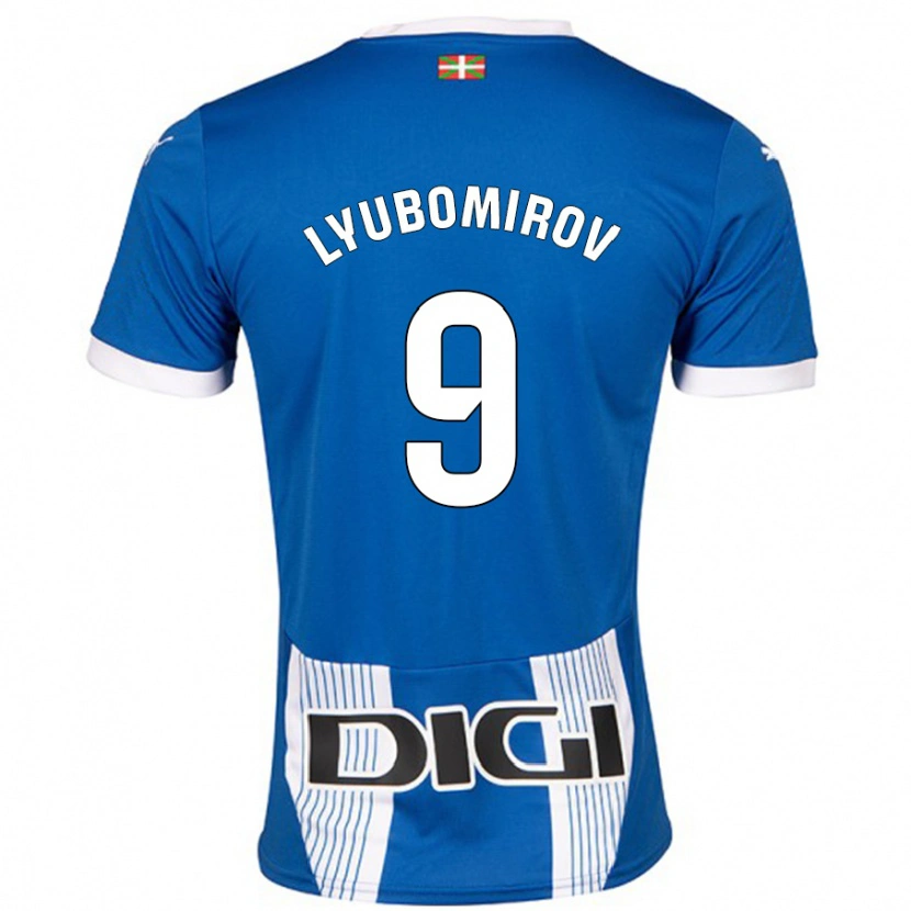 Danxen Dzieci Daniel Lyubomirov #9 Niebieski Domowa Koszulka 2024/25 Koszulki Klubowe