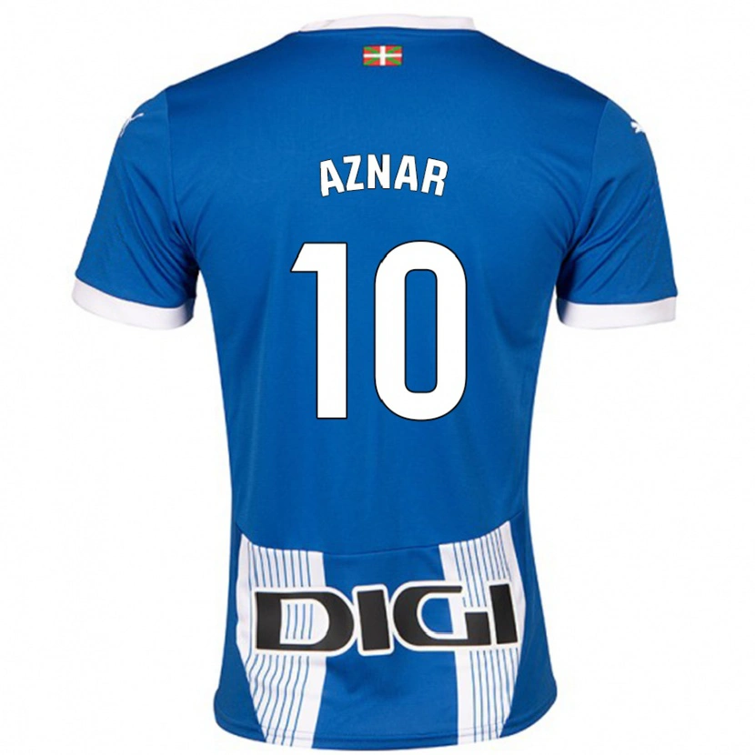 Danxen Dzieci Alba Aznar #10 Niebieski Domowa Koszulka 2024/25 Koszulki Klubowe