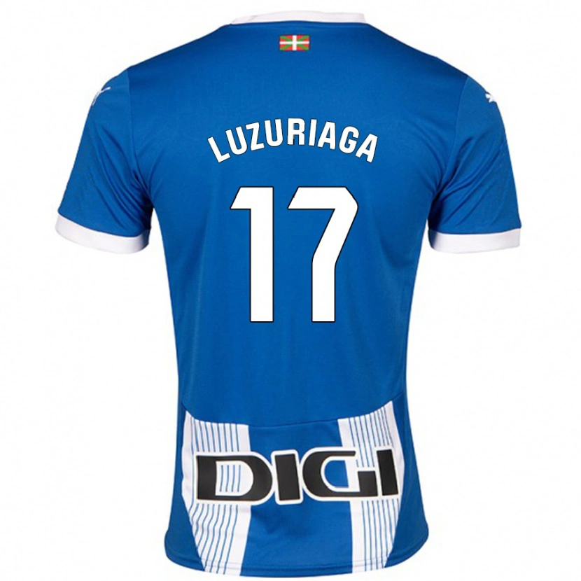 Danxen Dzieci Judith Luzuriaga #17 Niebieski Domowa Koszulka 2024/25 Koszulki Klubowe