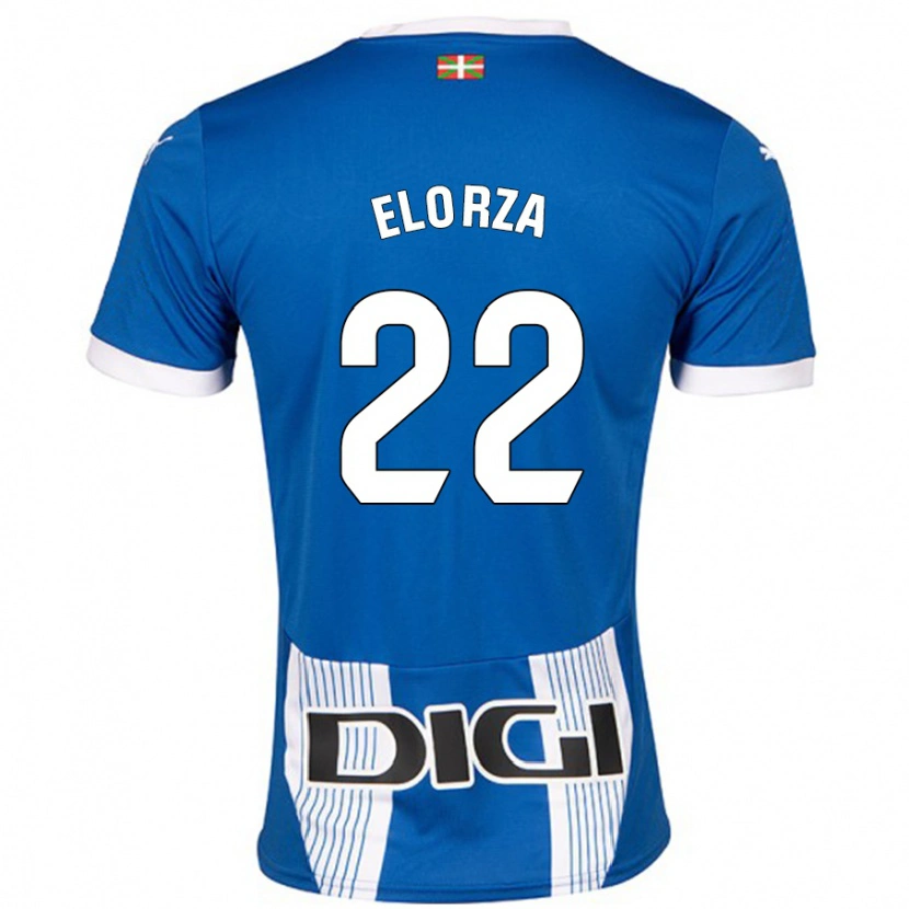 Danxen Dzieci Sheila Elorza #22 Niebieski Domowa Koszulka 2024/25 Koszulki Klubowe