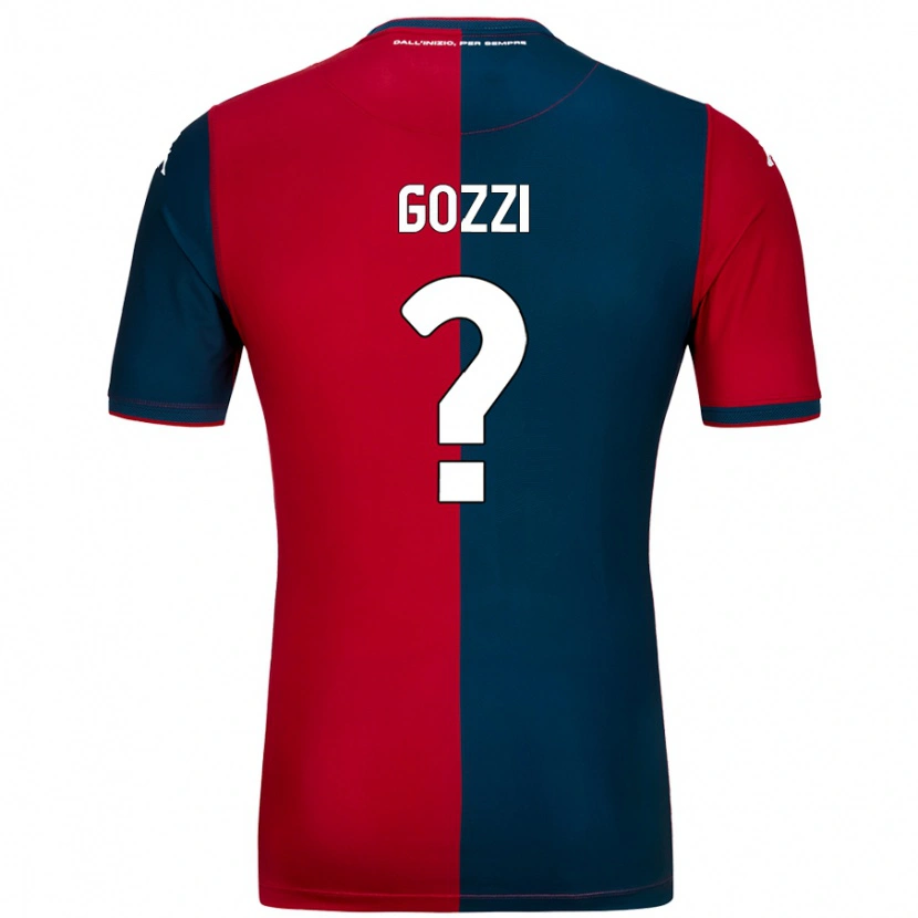 Danxen Dzieci Paolo Gozzi #0 Czerwony Ciemnoniebieski Domowa Koszulka 2024/25 Koszulki Klubowe