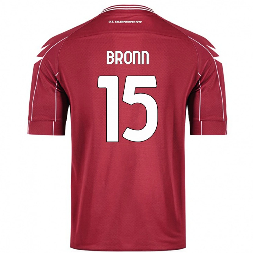Danxen Dzieci Dylan Bronn #15 Burgundowy Domowa Koszulka 2024/25 Koszulki Klubowe