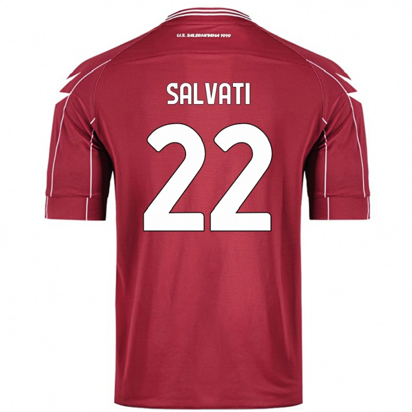 Danxen Dzieci Gregorio Salvati #22 Burgundowy Domowa Koszulka 2024/25 Koszulki Klubowe